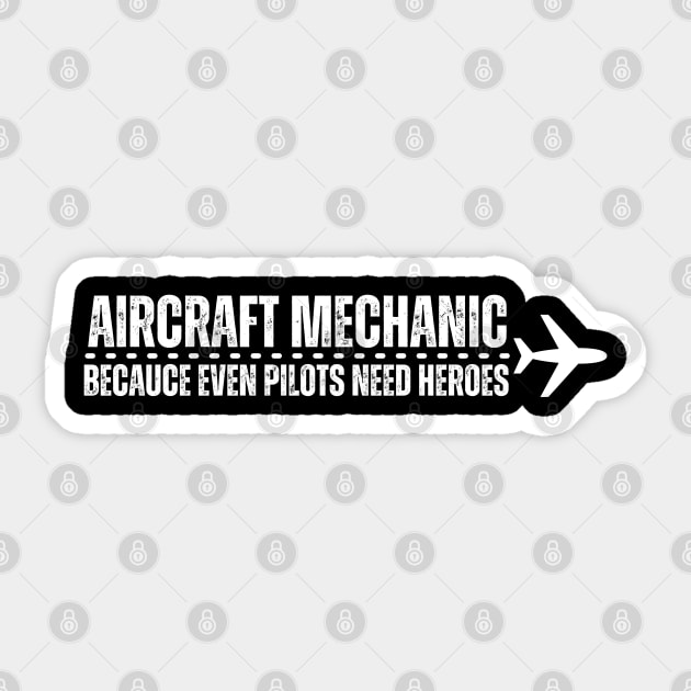 Aircraft Mechanic Sticker by DewaJassin